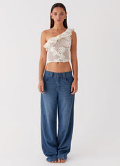 Juilette One Shoulder Top - Ivory